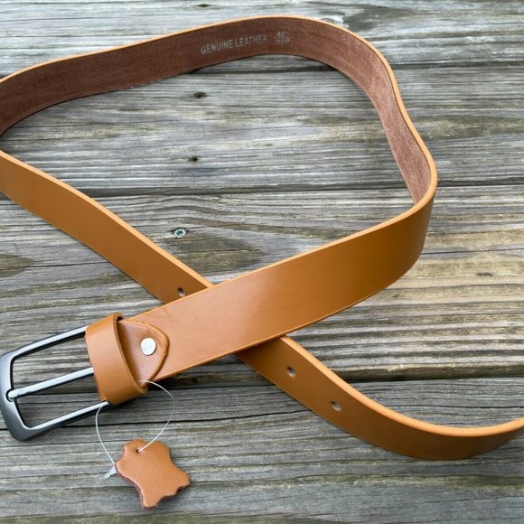 Leather Waistband handmade Genuine Leather Men Belt Pin Buckle Size 38-39 inches main image 9